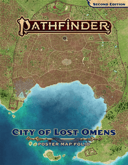 PATHFINDER 2E CITY OF LOST OMENS POSTER MAP FOLIO